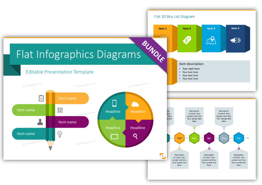 infografiki na slajdach PowerPoint Prezentio