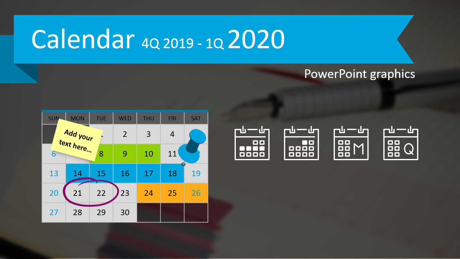 Jak efektownie zaprezentować kwartalny plan? [darmowy kalendarz PPT]