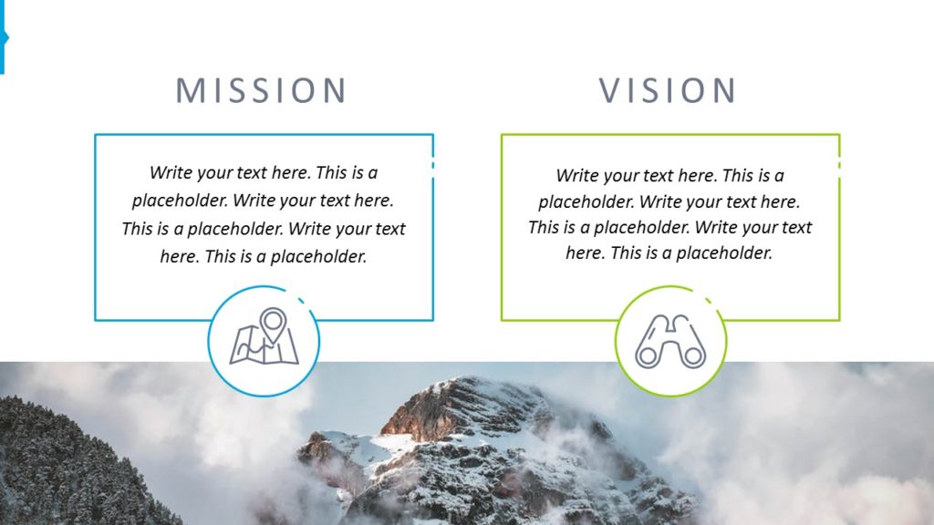 wizja i misja firmy slajd PowerPoint