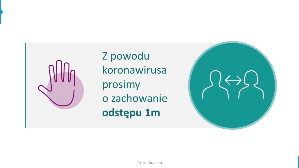 koronawirus baner informacyjny PowerPoint