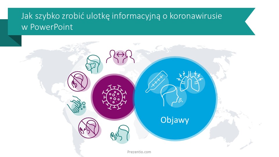 ulotka o koronawirusie w PowerPoint