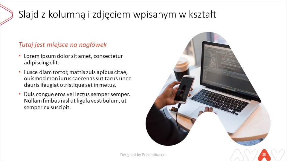 trendy w prezentacjach 2021 maska zdjęcia PowerPoint