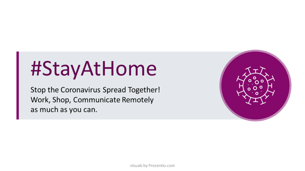 stay at home social media banner - creative slides powerpoint