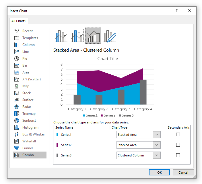 PowerPoint data chart types list Datavizualization Training prezentio