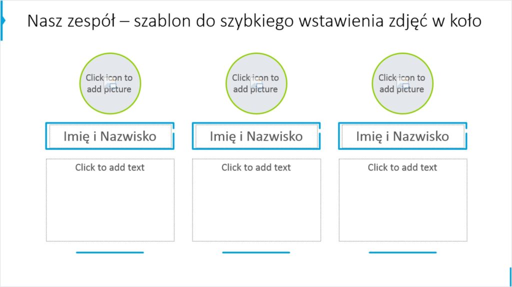 przycinanie zdjęcia do kształtu szablon PowerPoint