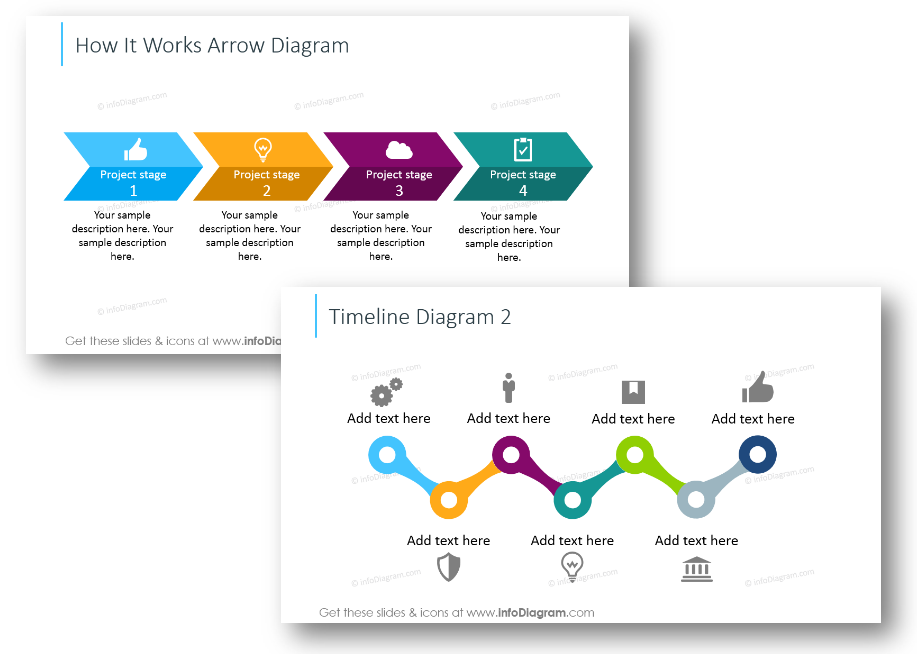 timeline diagrams Powerpoint