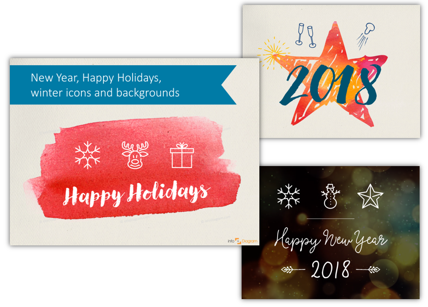 How to make Happy Holiday Card in PowerPoint