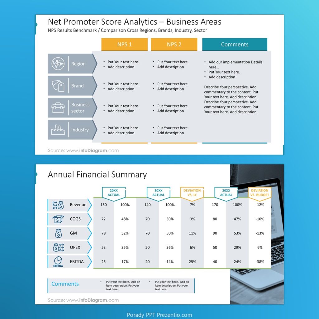 tabele powerpoint table slide design prezentio